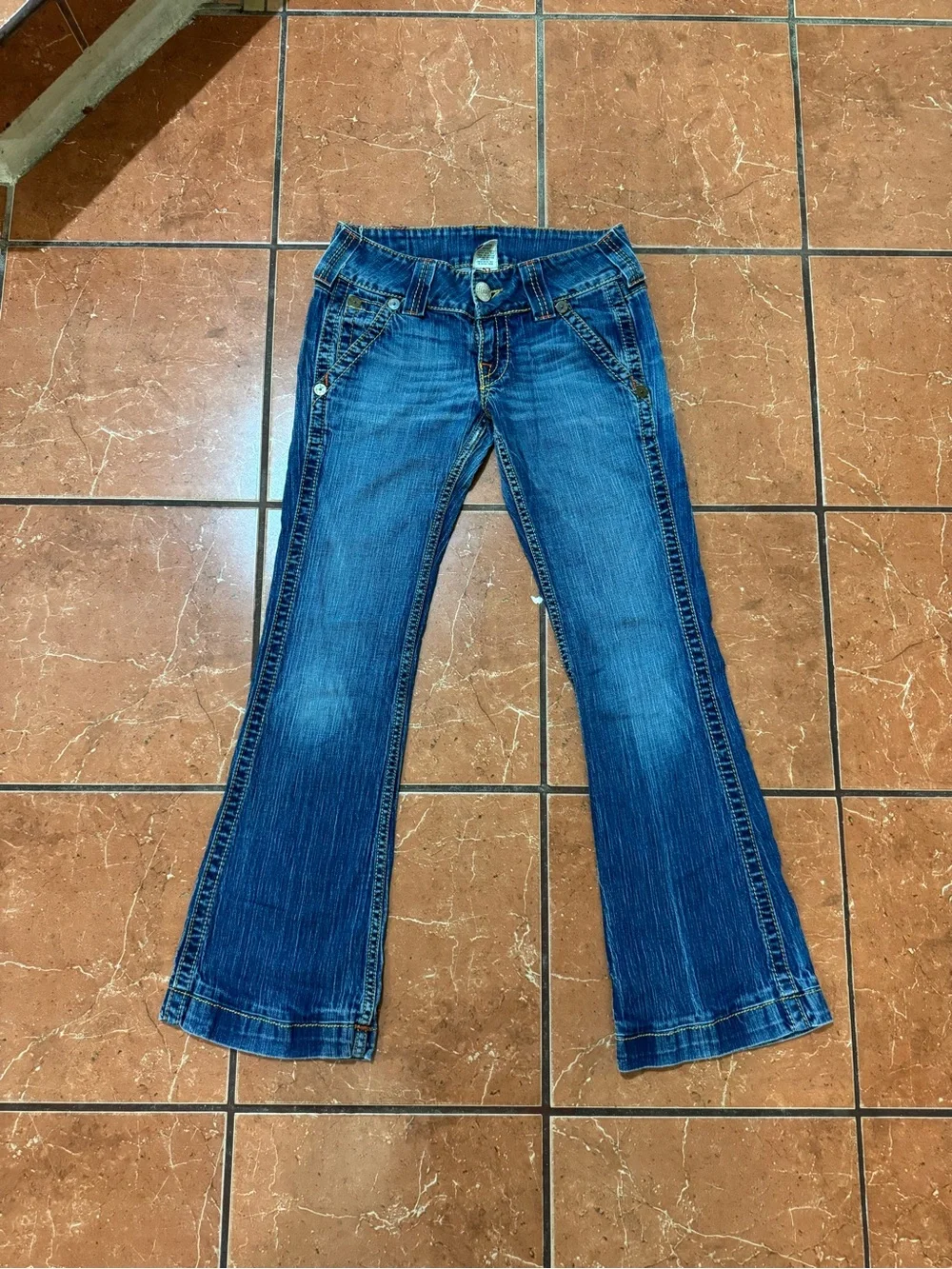 True Religion Billy Bootcut Jeans Women’s Size 28 Medium Wash Y2K Made in USA - Picture 3 of 8